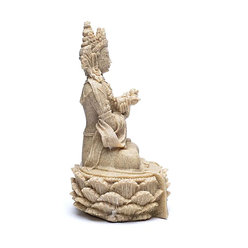 Buddha mit Dorje und Glocke sandfarben
