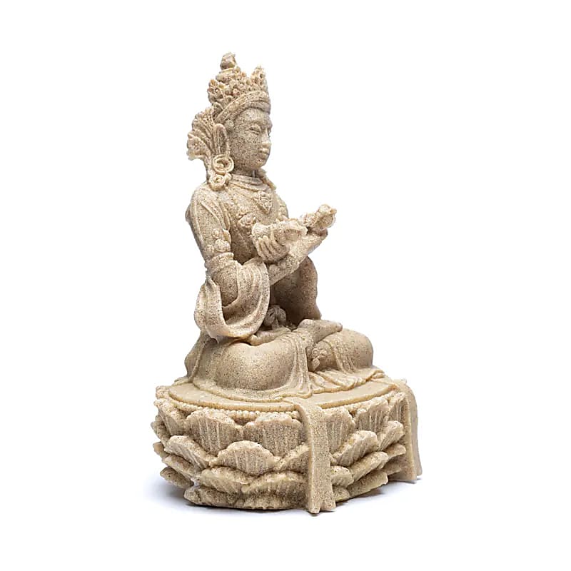 Buddha mit Dorje und Glocke sandfarben