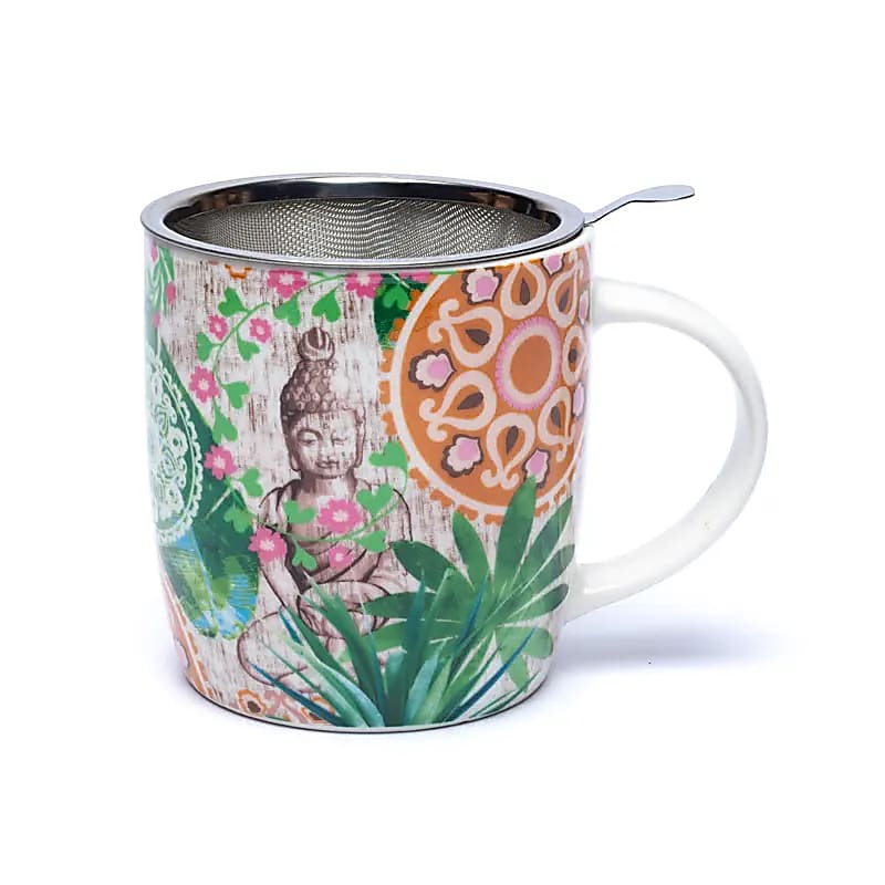 Teetasse mit Sieb „Buddha Paradies“