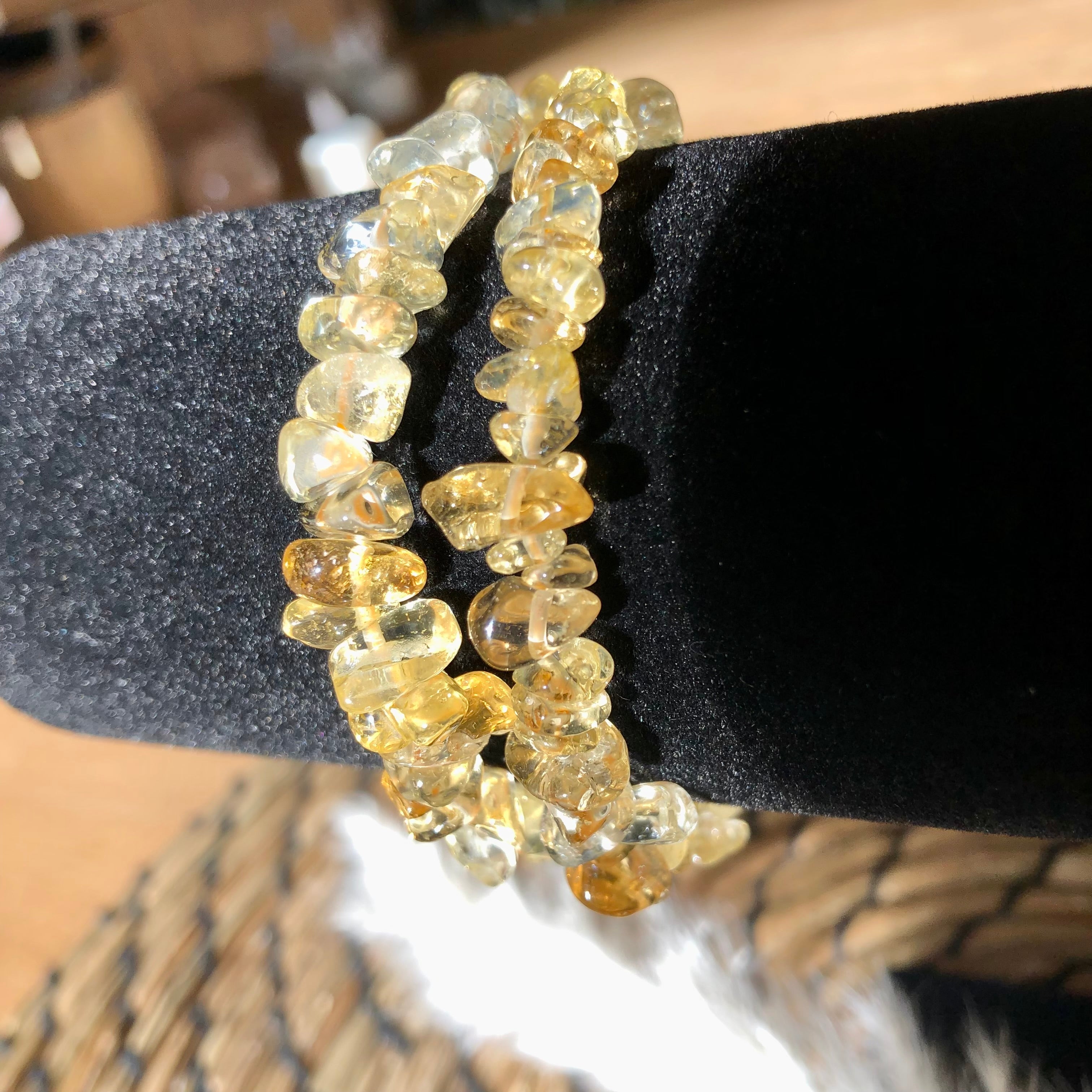 Citrin Splitterarmband (wärmebehandelt) 15cm
