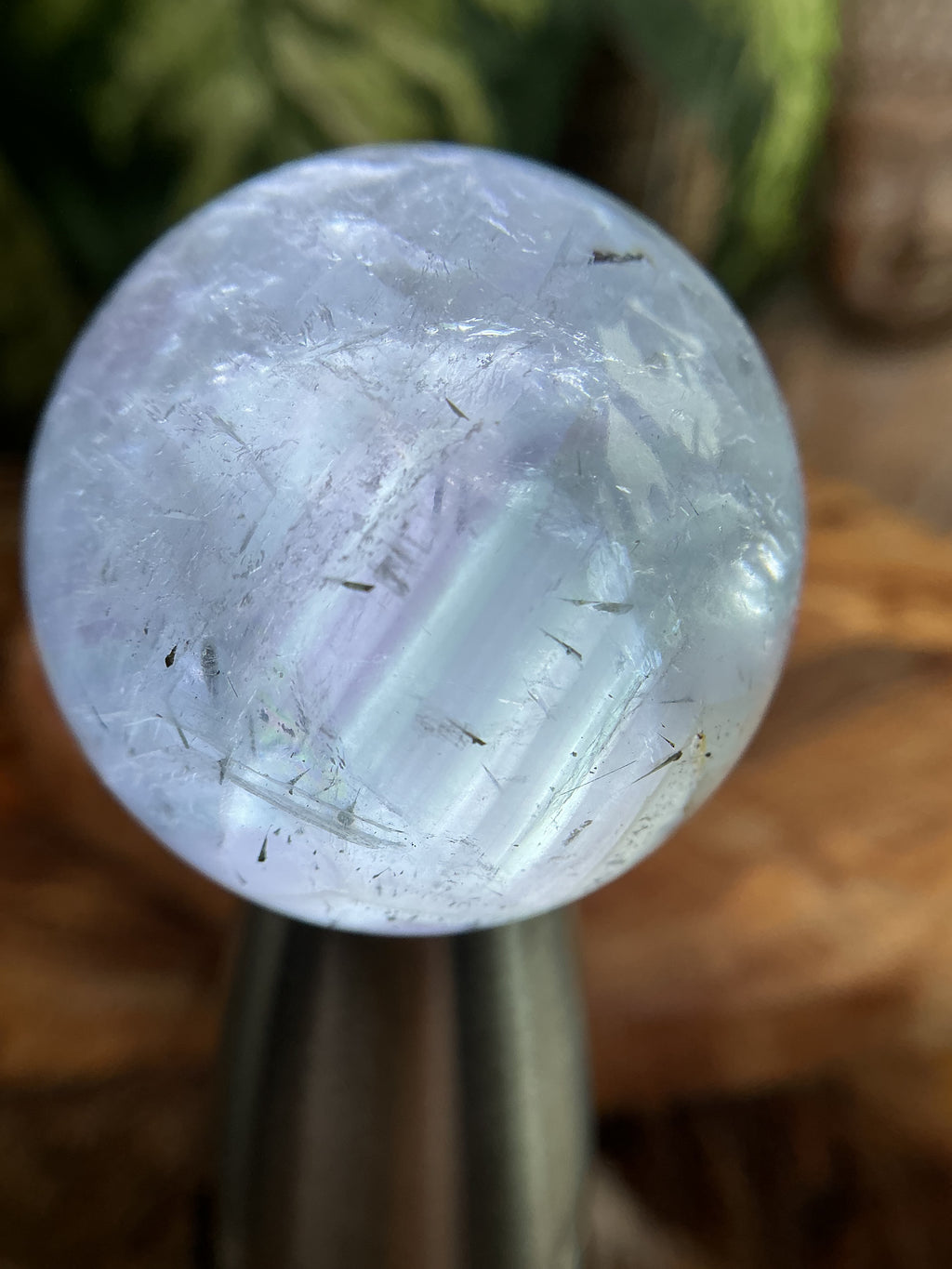 Nigeria Fluorit Kugel mit Pyrit