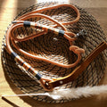 Exklusive Hundeleine Gold Kupfer