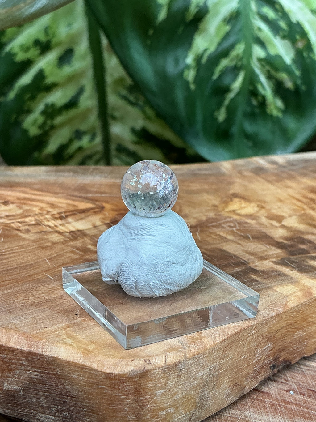 Pyrit in Quarz Mini Kugel