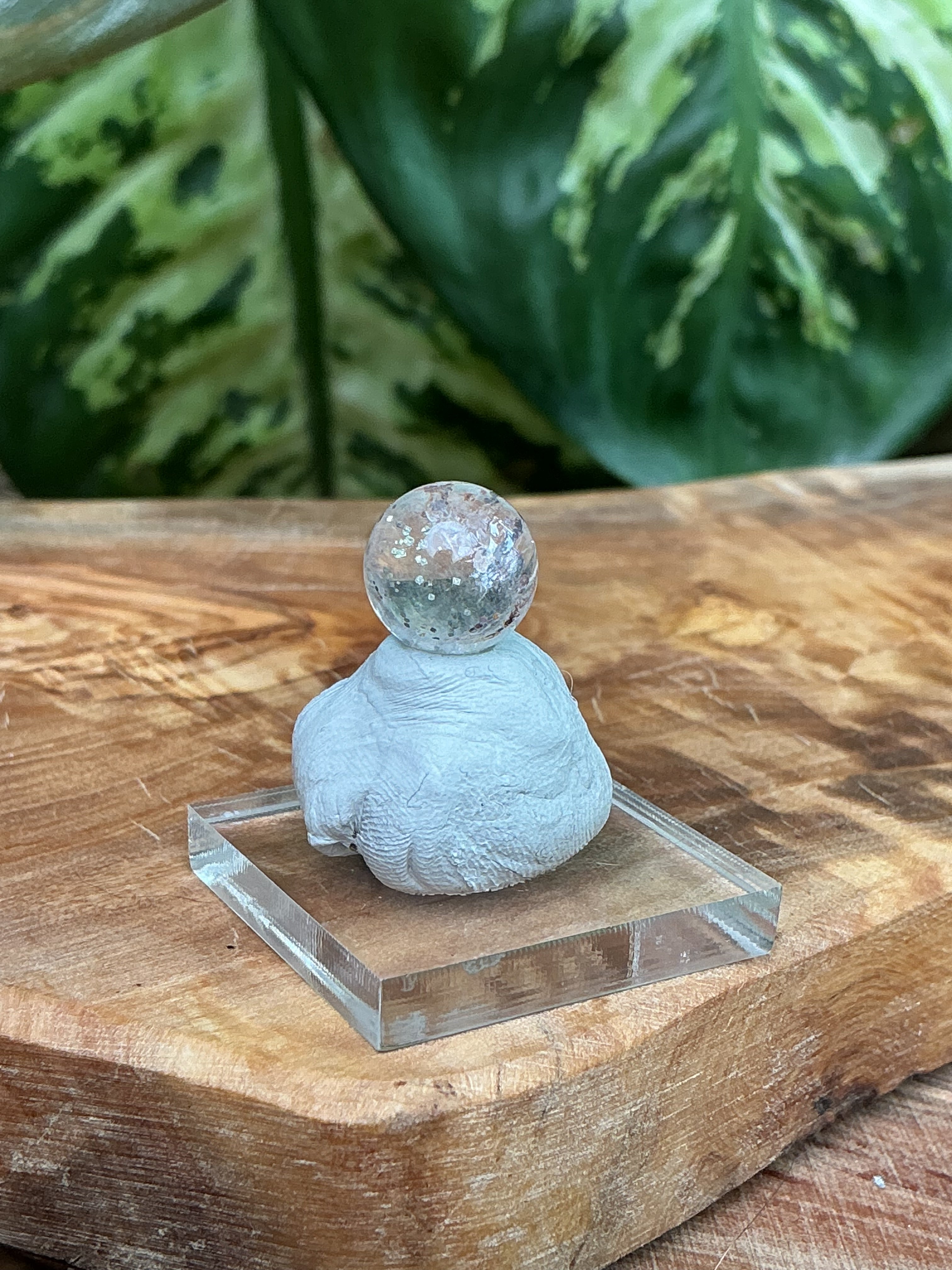 Pyrit in Quarz Mini Kugel