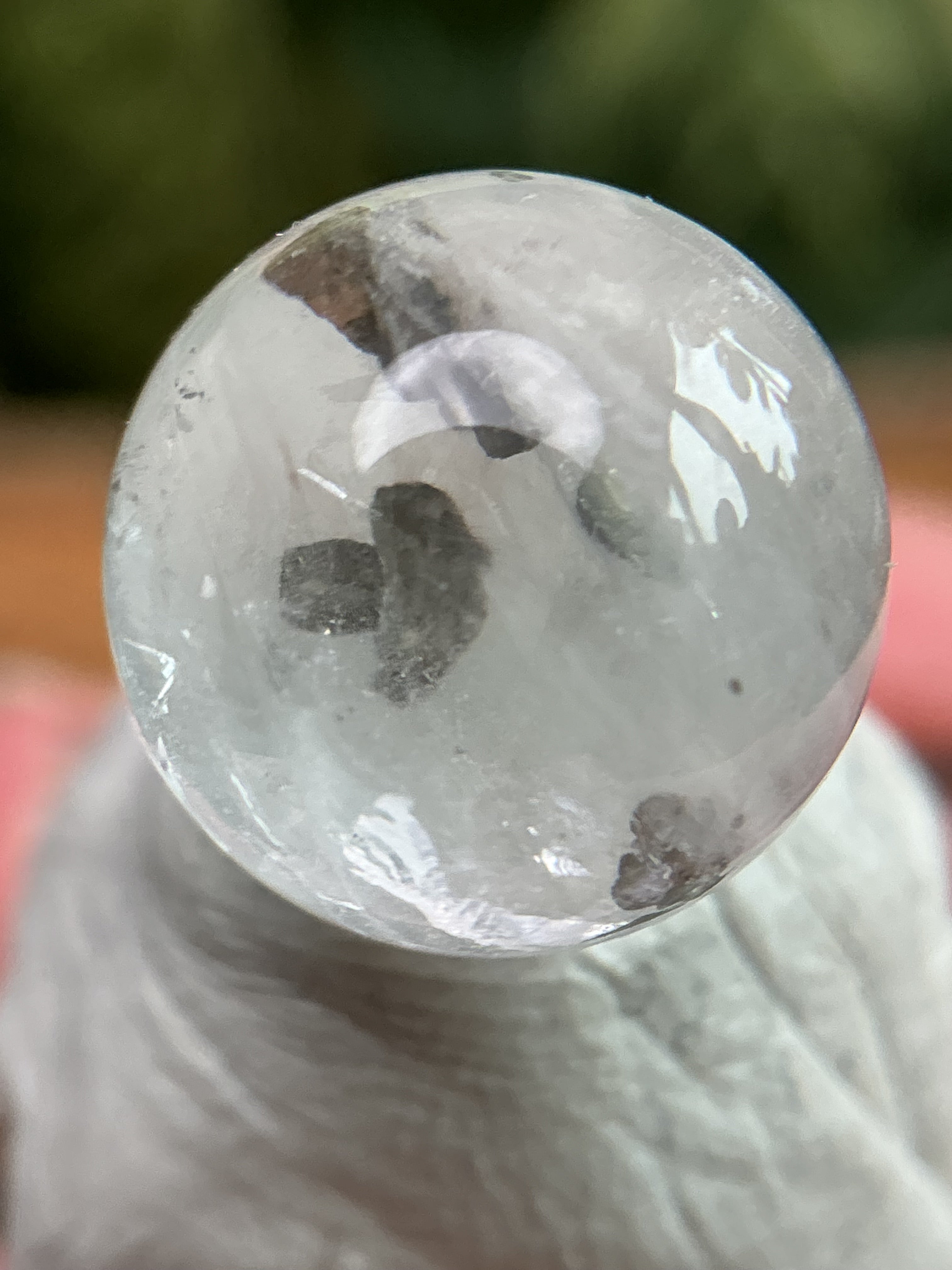 Pyrit in Quarz Mini Kugel