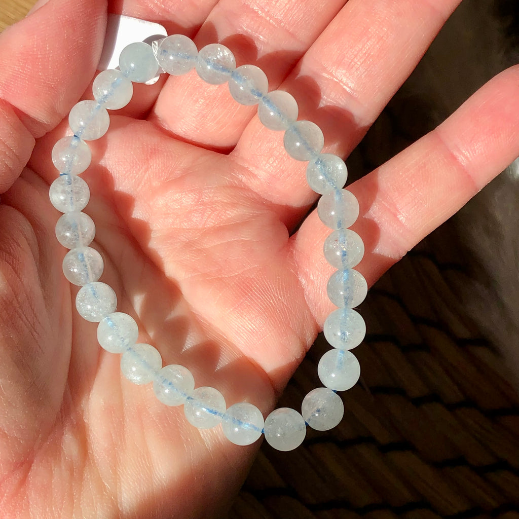 Aquamarin Kugelarmband
