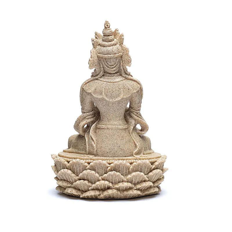 Buddha mit Dorje und Glocke sandfarben