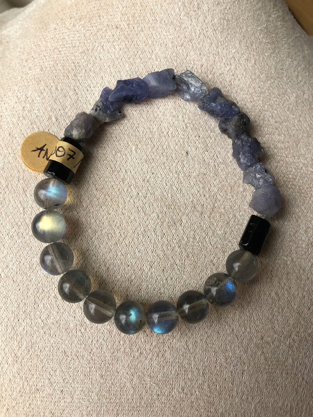 Labradorit Tansanit Armband