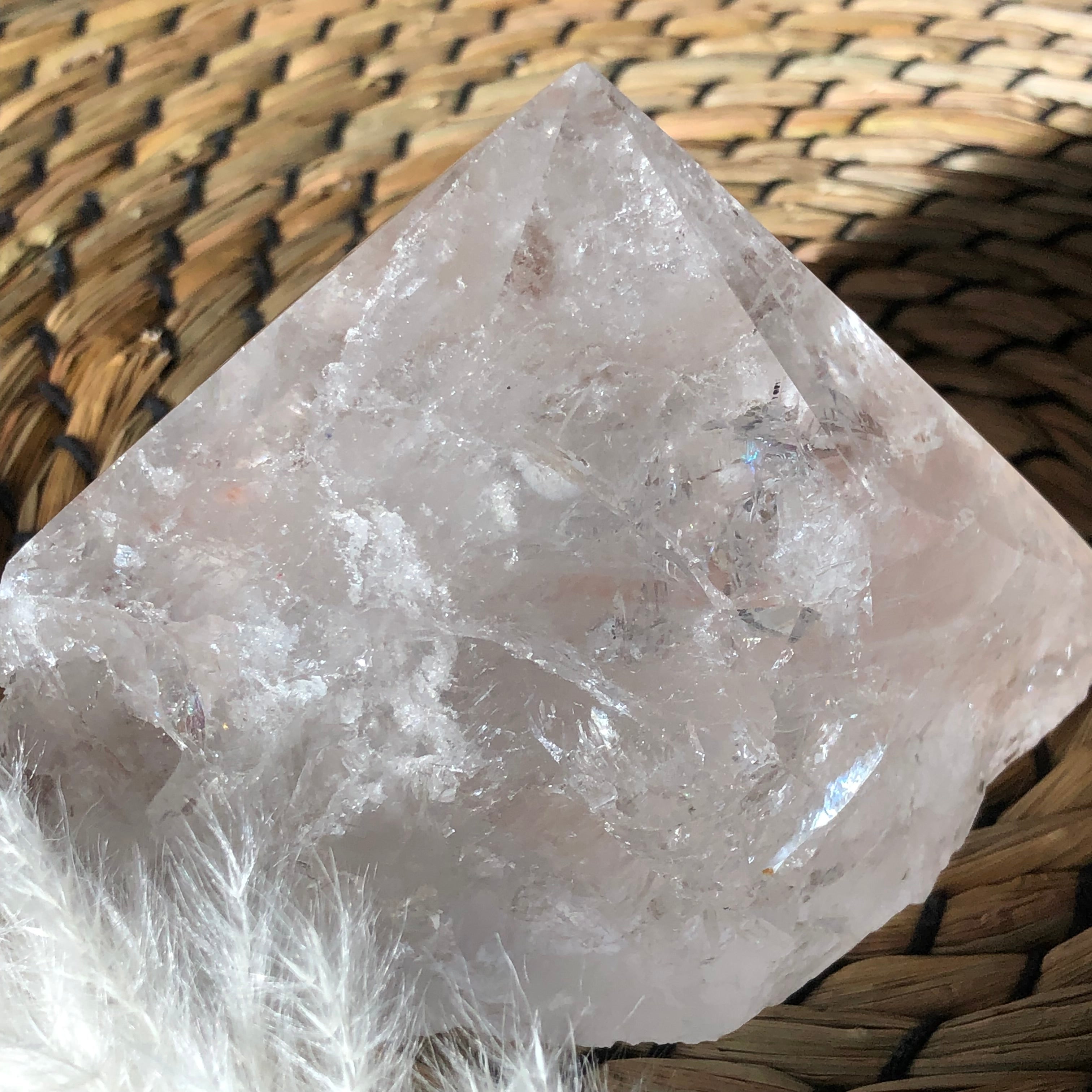 Bergkistallspitze anpoliert aus Brasilien (groß)