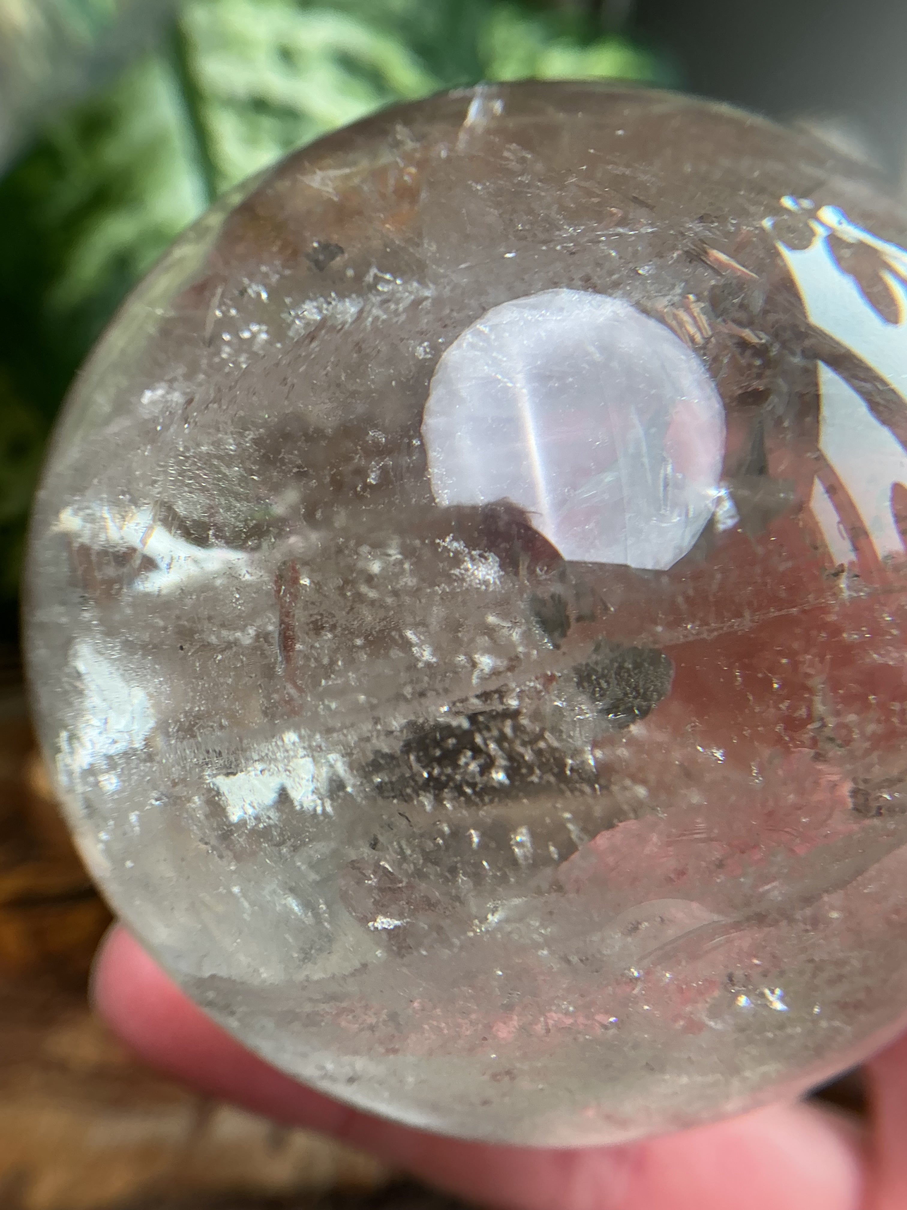 Rauchquarz Kugel voller Regenbögen