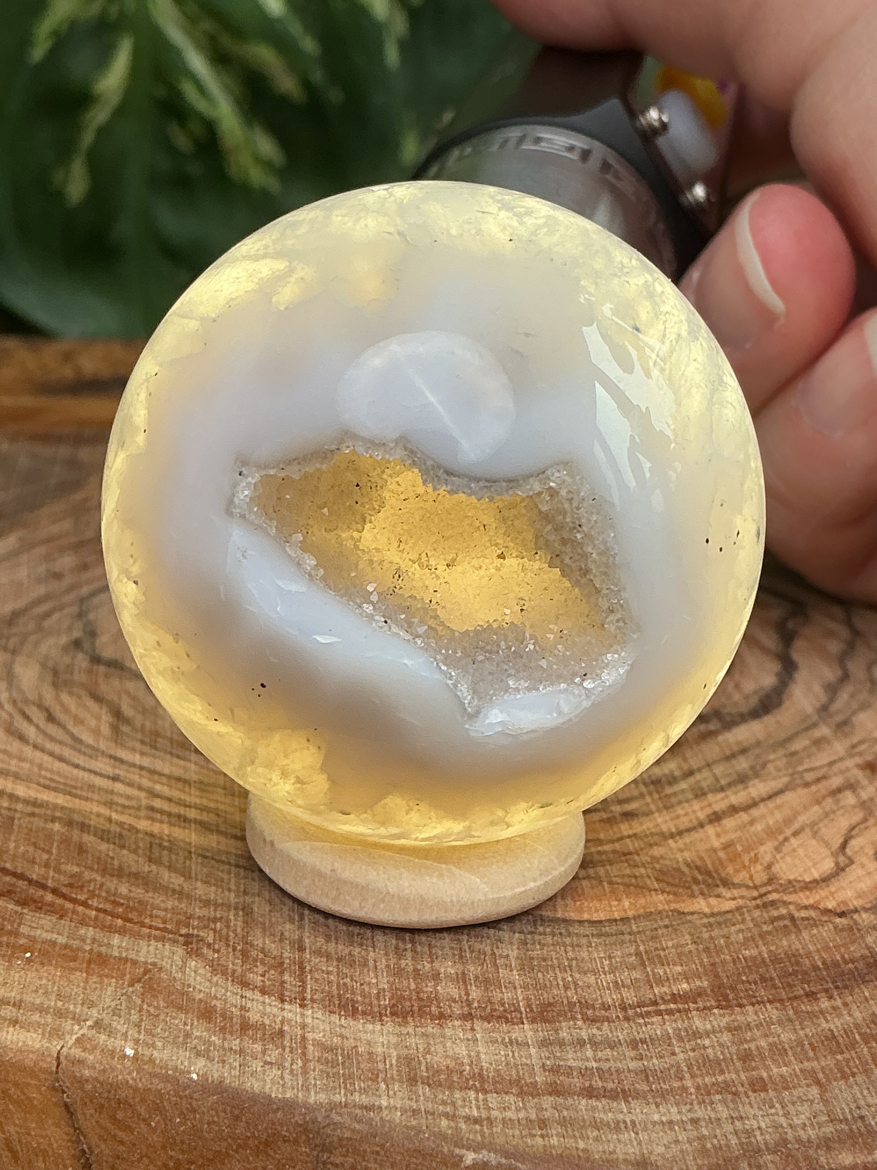 Druzy Achat Kugel