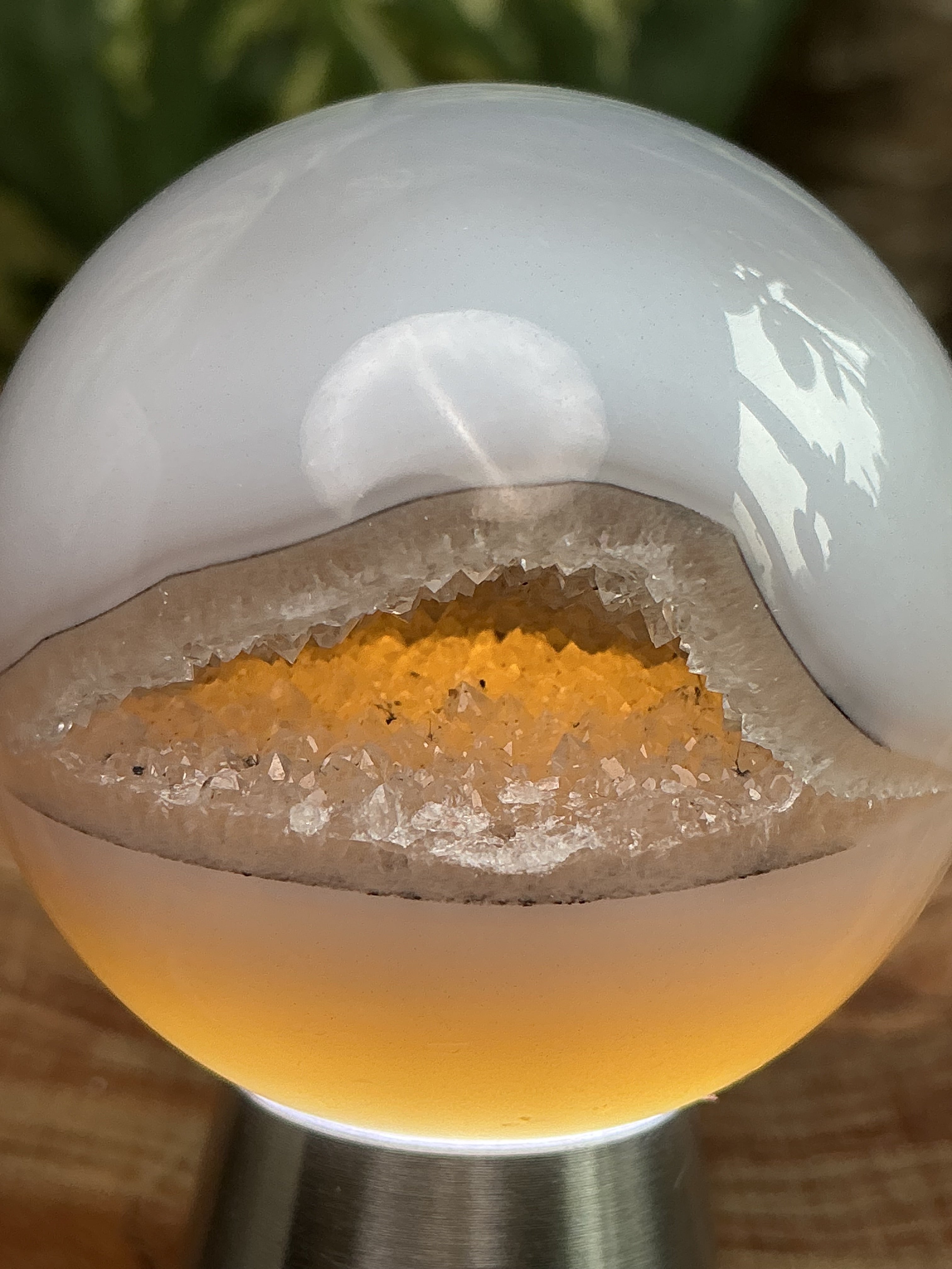 Druzy Achat Kugel