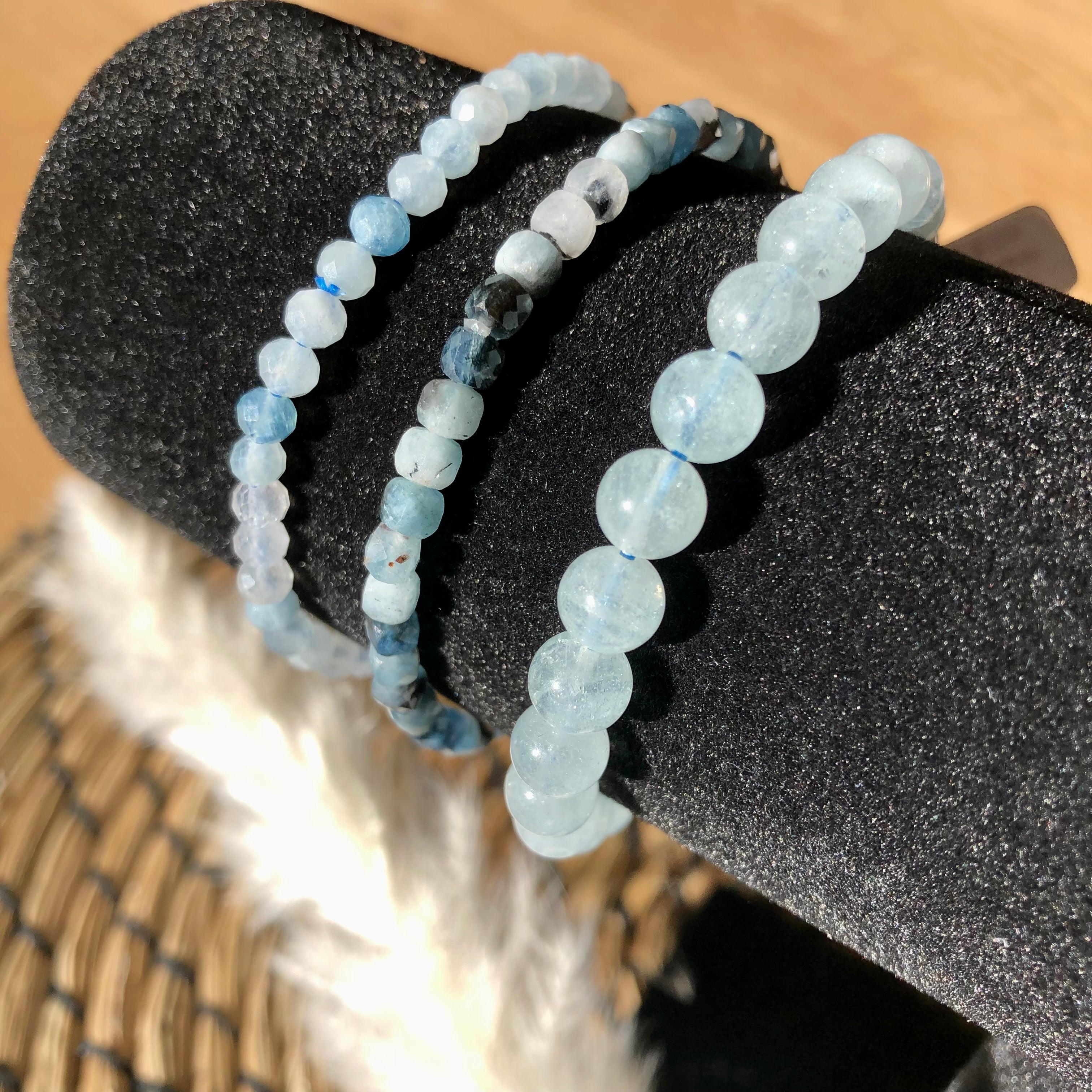 Aquamarin Kugelarmband