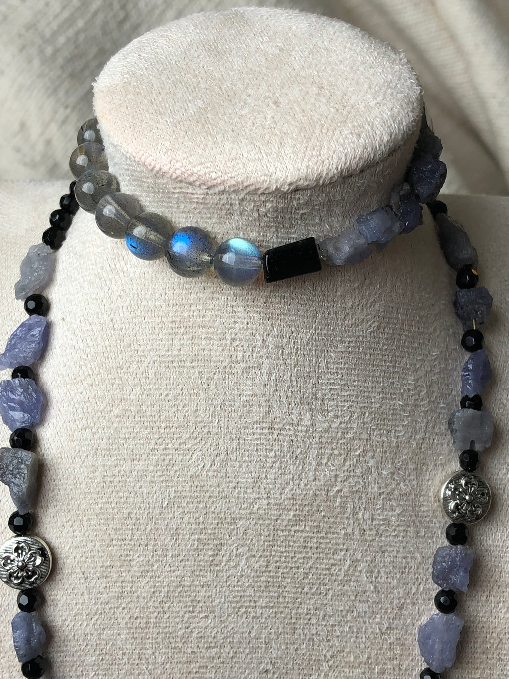 Labradorit Tansanit Armband