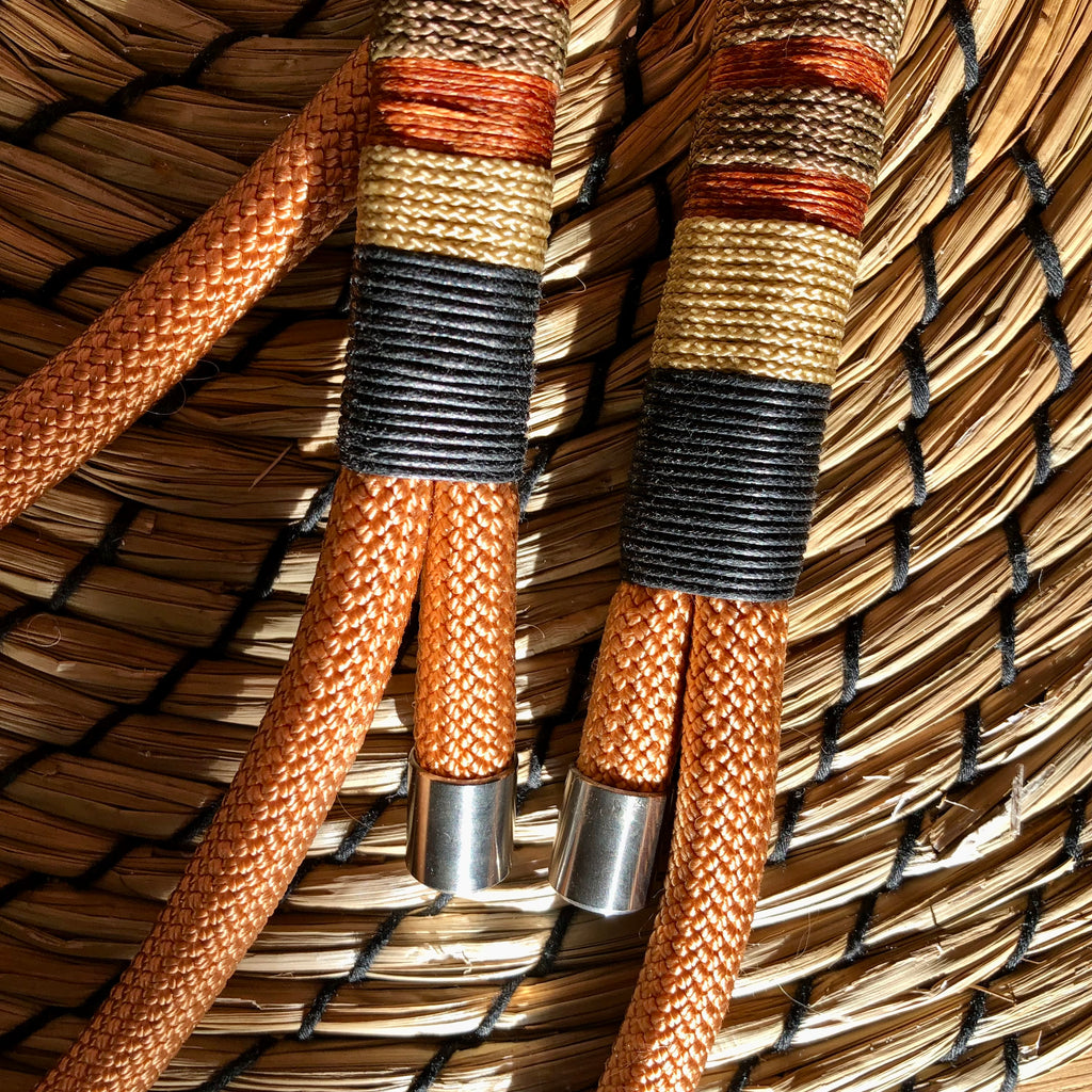 Exklusive Hundeleine Gold Kupfer