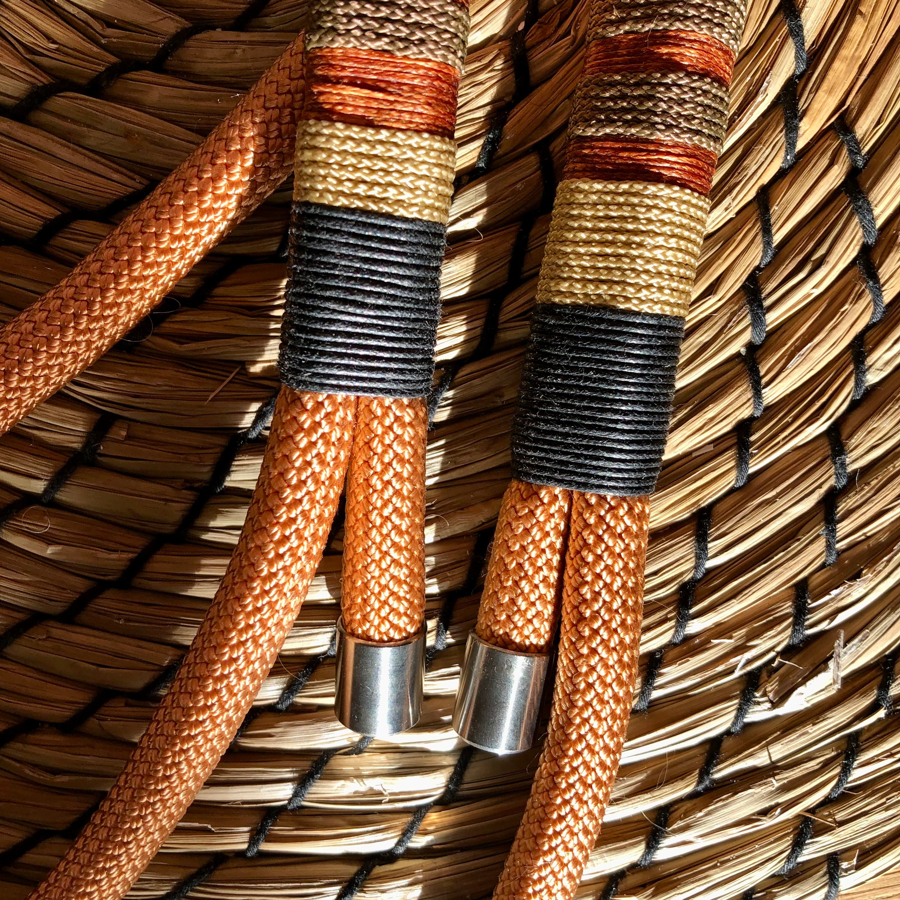 Exklusive Hundeleine Gold Kupfer