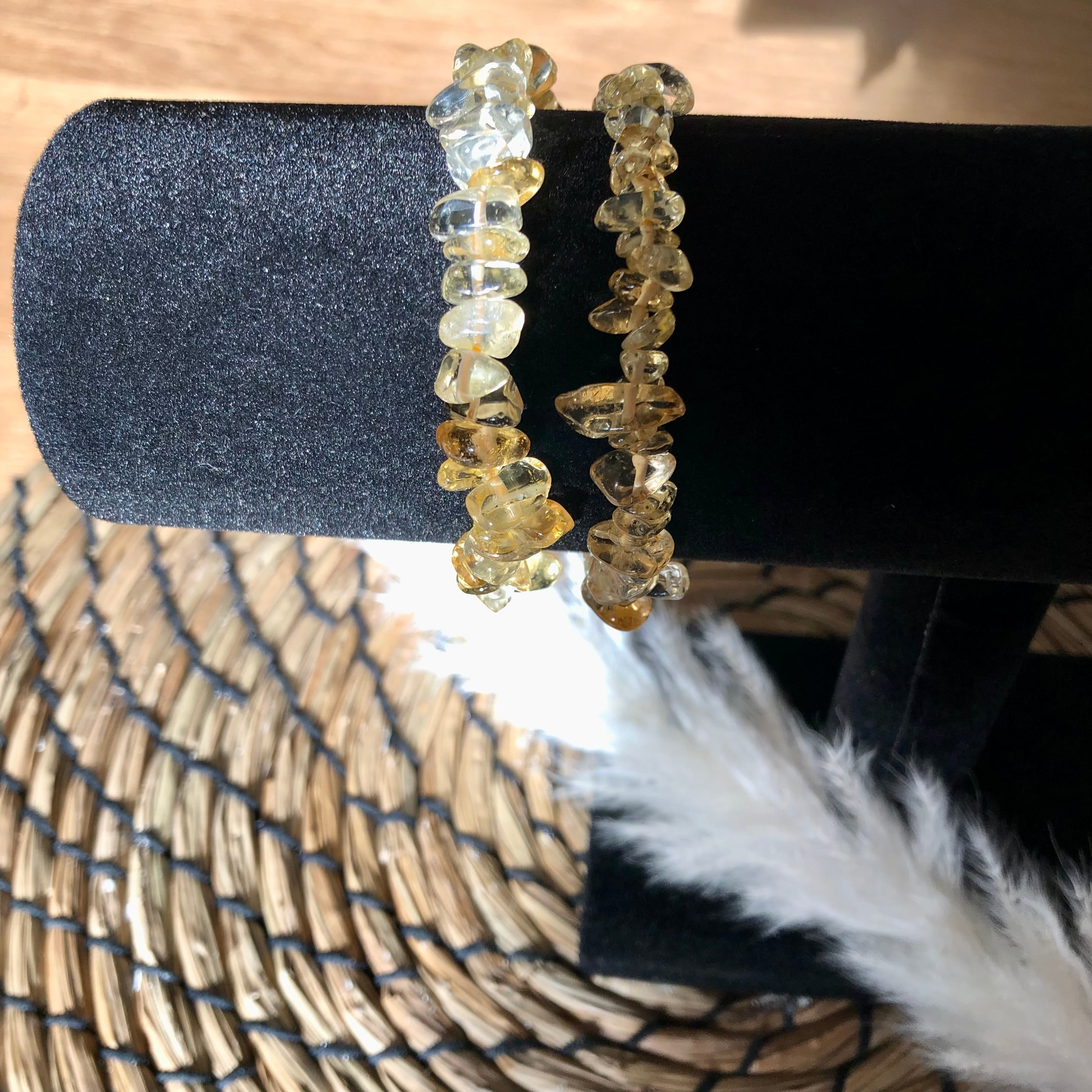 Citrin Splitterarmband (wärmebehandelt) 15cm