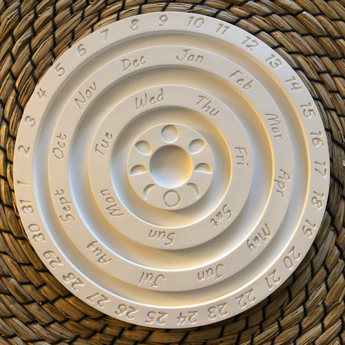 Alljährlicher Kalender-Teller