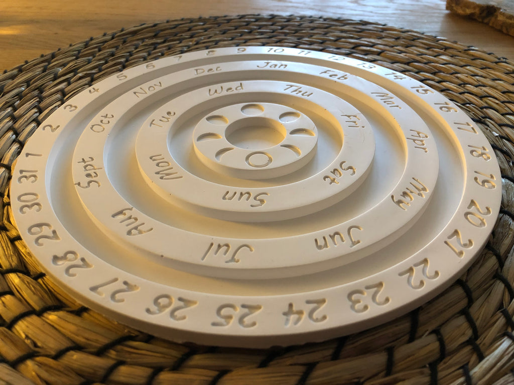 Alljährlicher Kalender-Teller