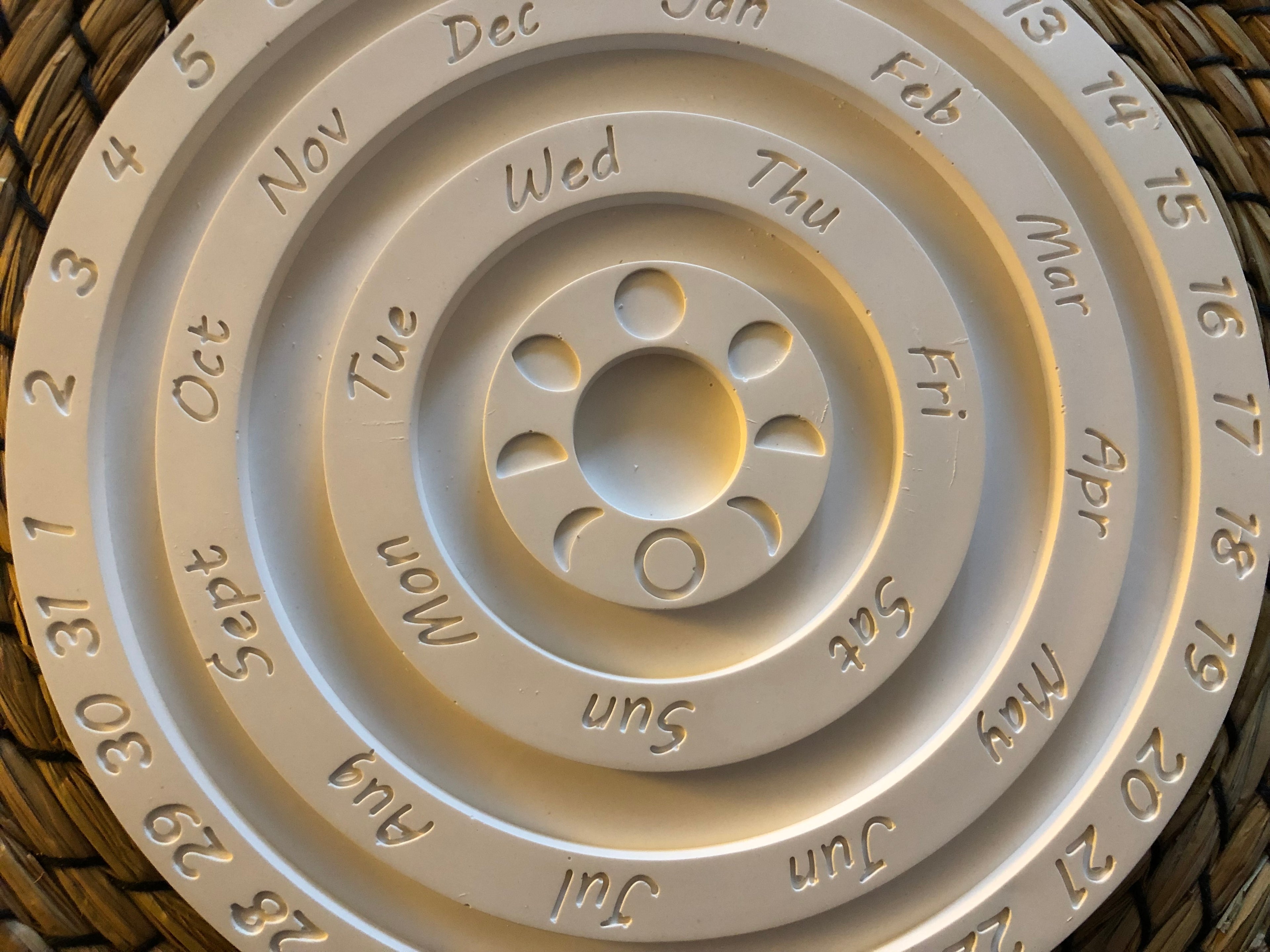 Alljährlicher Kalender-Teller