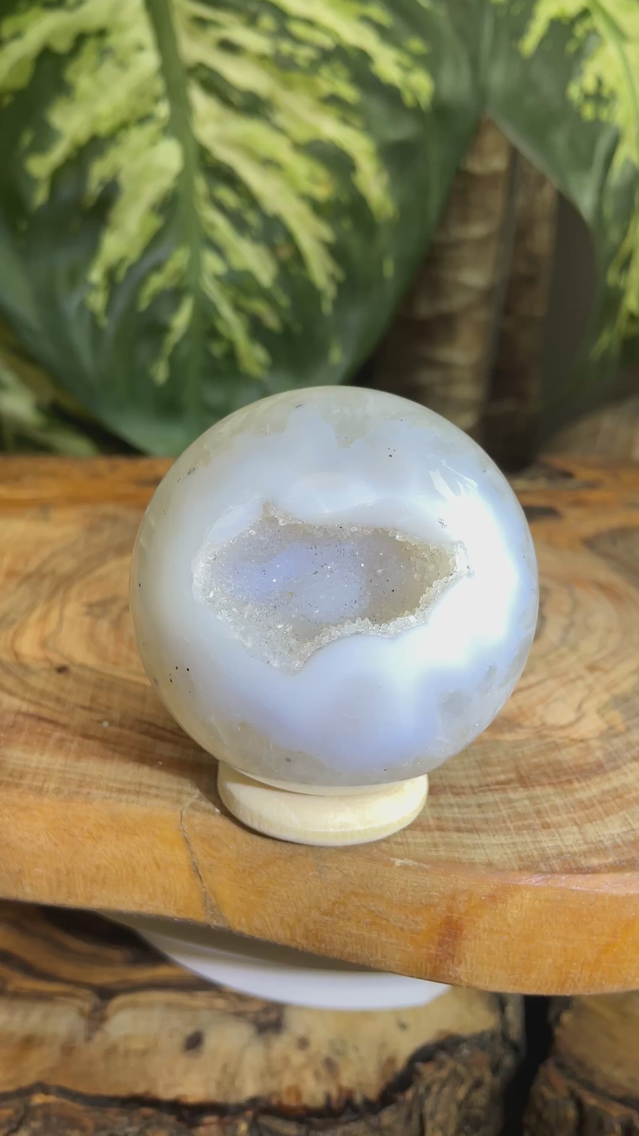 Druzy Achat Kugel